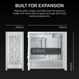 Corsair Frame 5000D RS Mid-Tower PC Case; 4X RS 140 PWM Fans; 2X 2.5'' ; 1X 3.5''; image 3