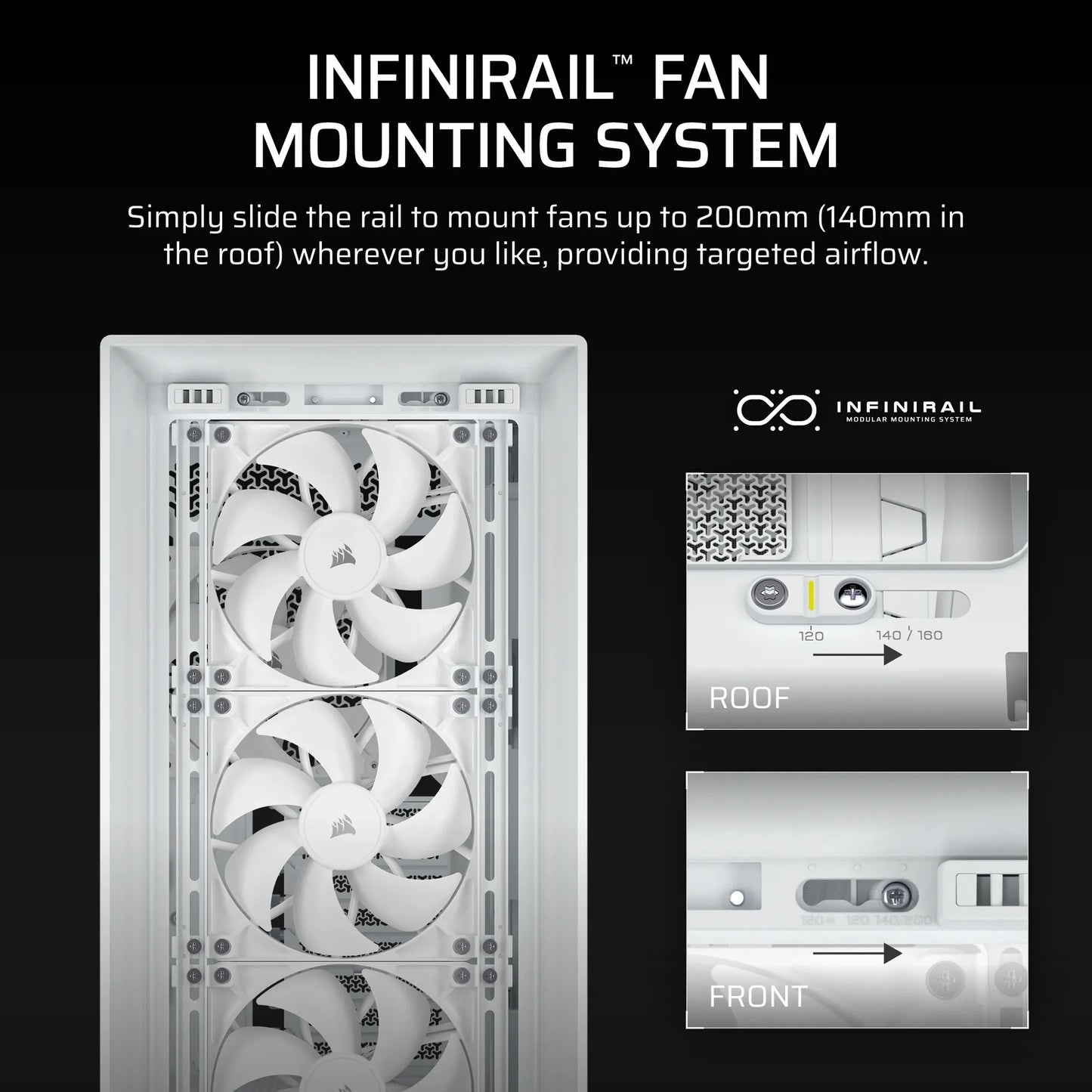 Corsair Frame 5000D RS Mid-Tower PC Case; 4X RS 140 PWM Fans; 2X 2.5'' ; 1X 3.5''; image 4
