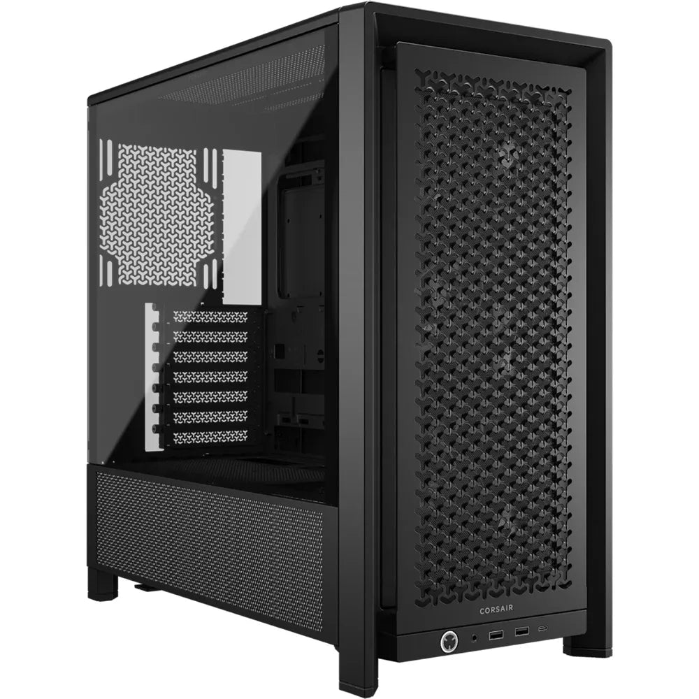 Corsair Frame 4000D RS Black Mid-Tower PC Case; 2X 3.5'' 2X 2.5'' Drive Bays; Up To 360MM Radiator Compatible; 3X RS Fans Incl