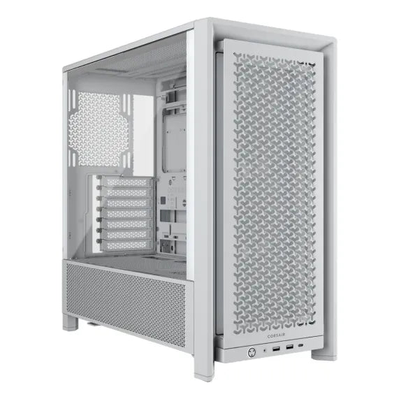Corsair Frame 4000D RS White Mid-Tower PC Case; 2X 3.5'' | 2X 2.5'' Drive Bays; Up To 360MM Radiator Compatible; 3X RS Fans Incl