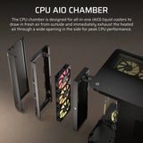 Corsair Air 5400 Rs-R ARGB Triple Chamber Mid-Tower PC Case ; 3X Fans Included; 2X 2.5'' ; 1X 3.5'' Black image 3