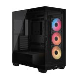 Corsair 3500X Rs-R ARGB Tempered Glass Mid-Tower PC Case; Black