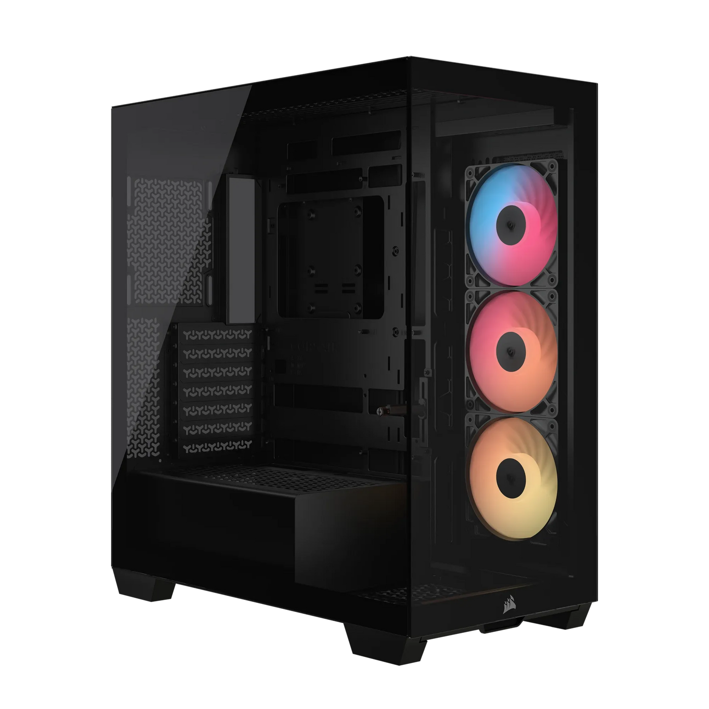 Corsair 3500X Rs-R ARGB Tempered Glass Mid-Tower PC Case; Black