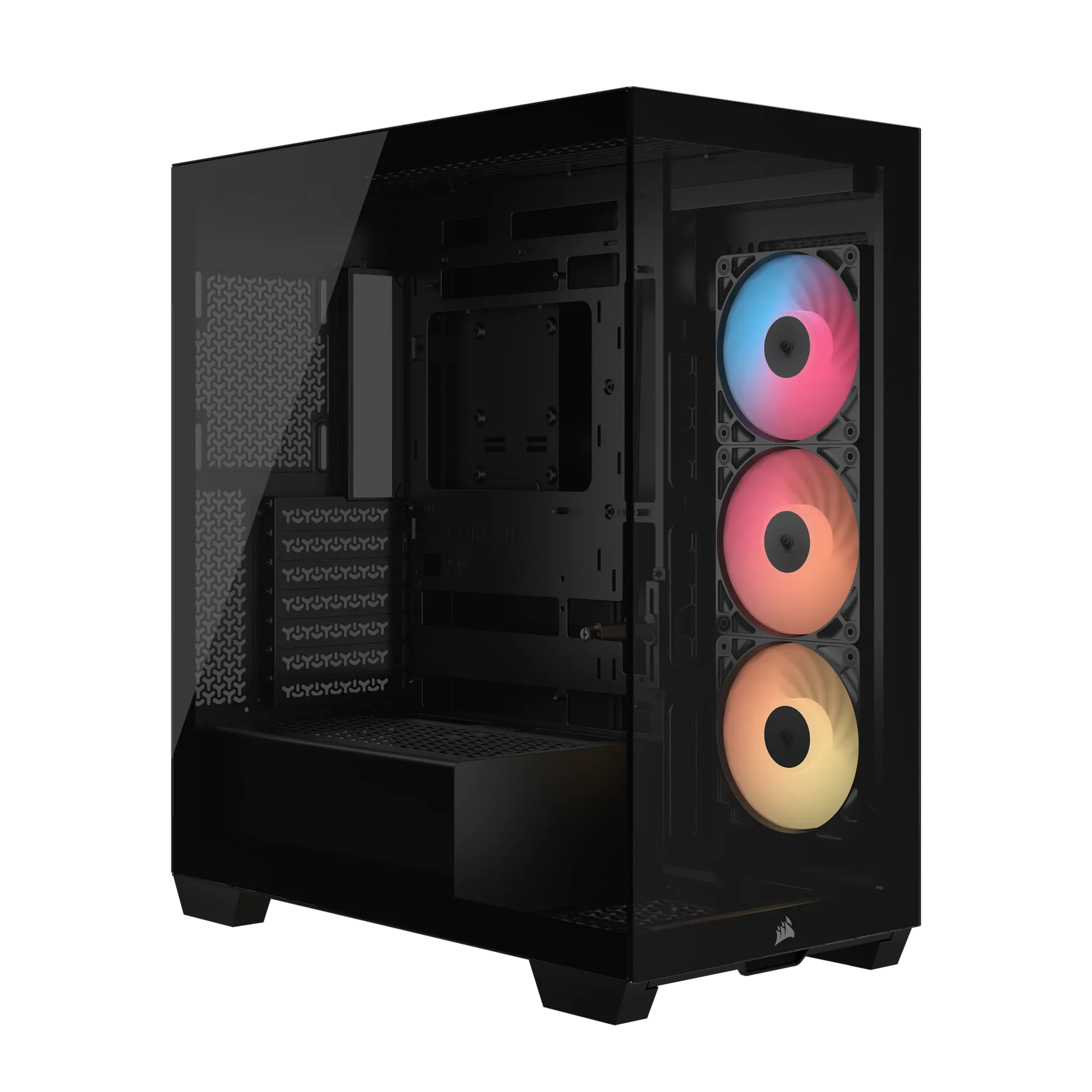 Corsair 3500X Rs-R ARGB Tempered Glass Mid-Tower PC Case; Black