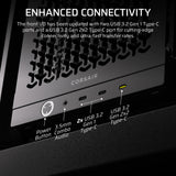 Corsair Frame 4000D Lcd RS ARGB Premium Mid-Tower PC Case; Includes 4X RS120 PWM ARGB Fans; Xeneon Edge; Black. image 5