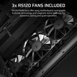 Corsair 3200D RS Mid-Tower PC Case; 3X RS120 Fans Incl Black. image 4