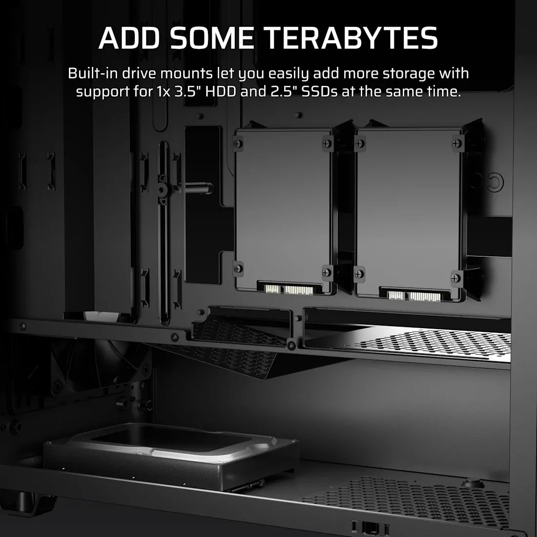 Corsair 3200D RS Mid-Tower PC Case; 3X RS120 Fans Incl Smoke. image 3