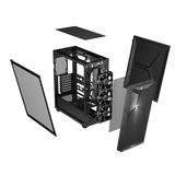 Corsair 3200D RS Mid-Tower PC Case; 3X RS120 Fans Incl Smoke. image 5