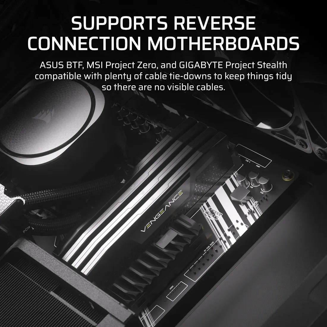 Corsair Frame 4000D RS Wood Modular High Airflow Mid-Tower PC Case; 4X RS Fans; Black & Walnut. image 4