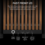 Corsair Frame 4000D RS Wood Modular High Airflow Mid-Tower PC Case; 4X RS Fans; Black & Walnut. image 5