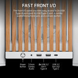 Corsair Frame 4000D RS Wood Modular High Airflow Mid-Tower PC Case; 4X RS Fans; White & Oak. image 2