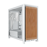 Corsair Frame 4000D RS Wood Modular High Airflow Mid-Tower PC Case; 4X RS Fans; White & Oak. image 3