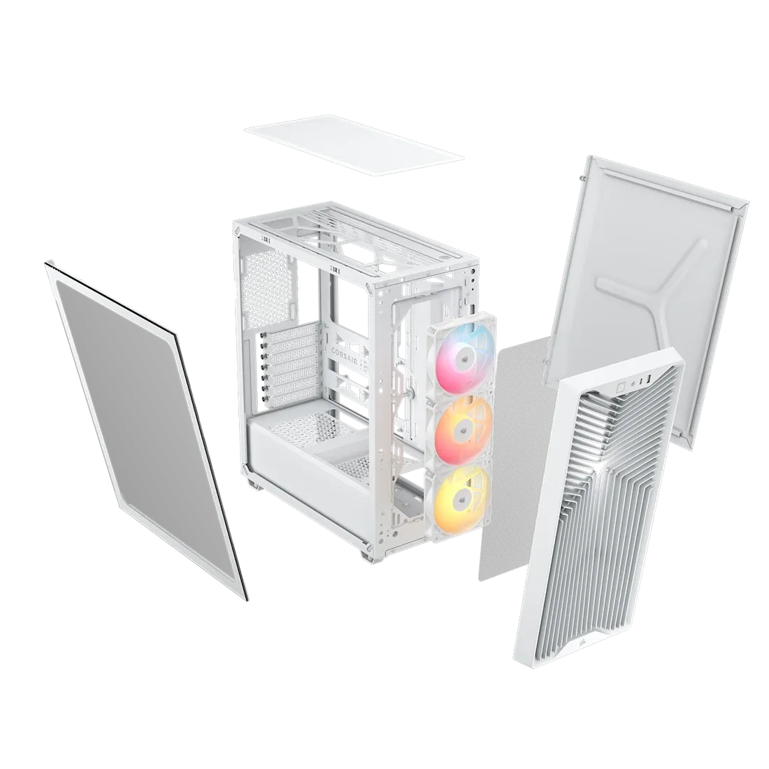 Corsair 3200D RS ARGB Mid-Tower PC Case; 3X RS120 ARGB Fans Incl White. image 2