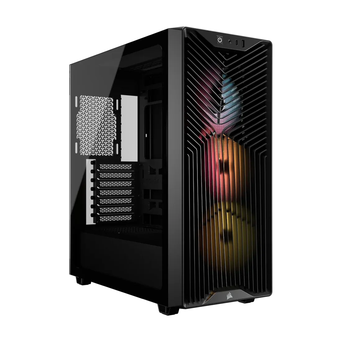 Corsair 3200D RS ARGB Mid-Tower PC Case; 3X RS120 ARGB Fans Incl Smoke. image 4