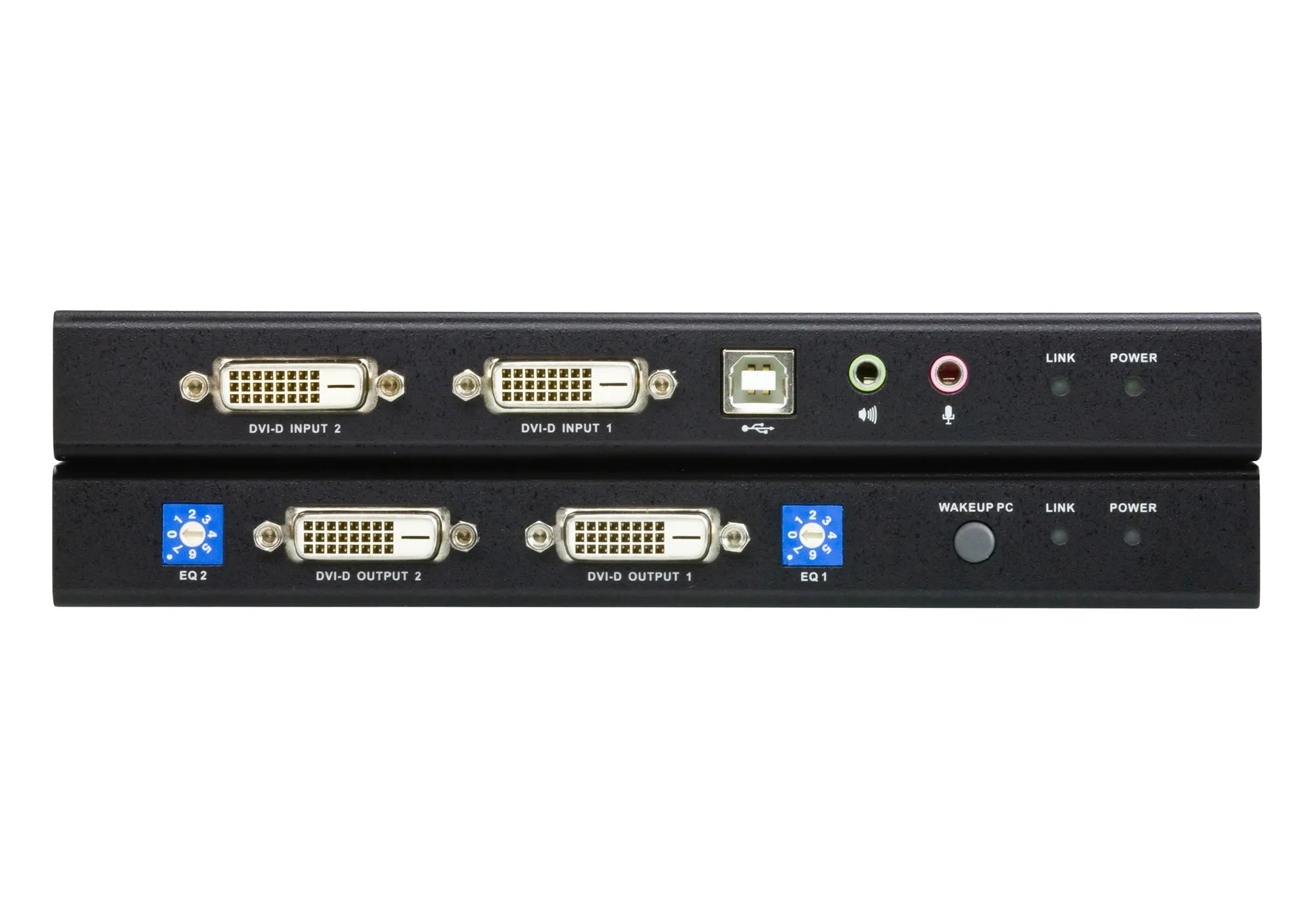 Aten USB Dvi Dual View Kvm Extender / Cat 5 Kvm Extender/W/(us/Eu/Uk/Out) Adp image 2