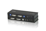 Aten USB Dvi Dual View Kvm Extender / Cat 5 Kvm Extender/W/(us/Eu/Uk/Out) Adp image 4