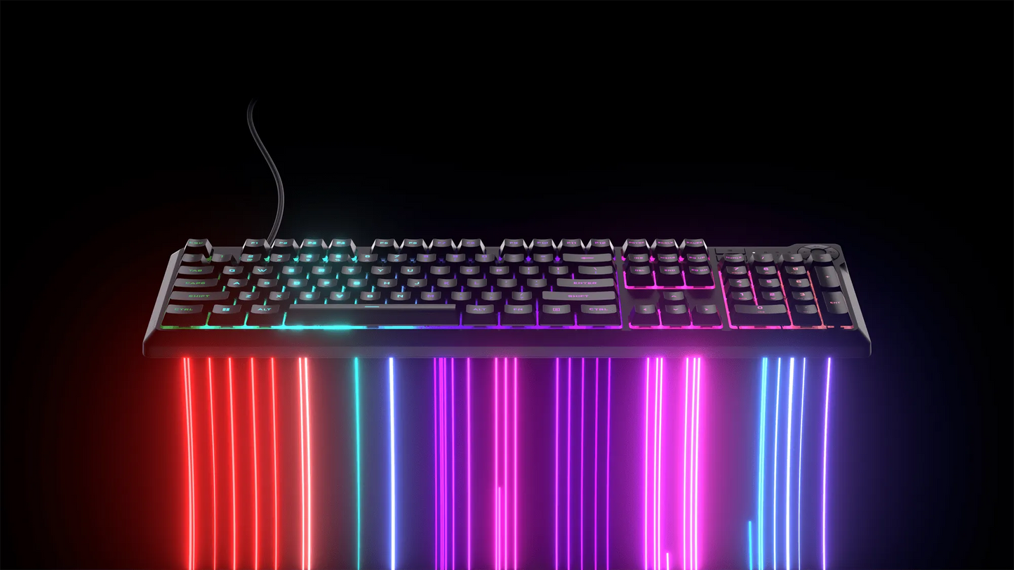 Corsair K55 Core Gaming Keyboard; Backlit Zoned RGB LED; Rubberdome image 2