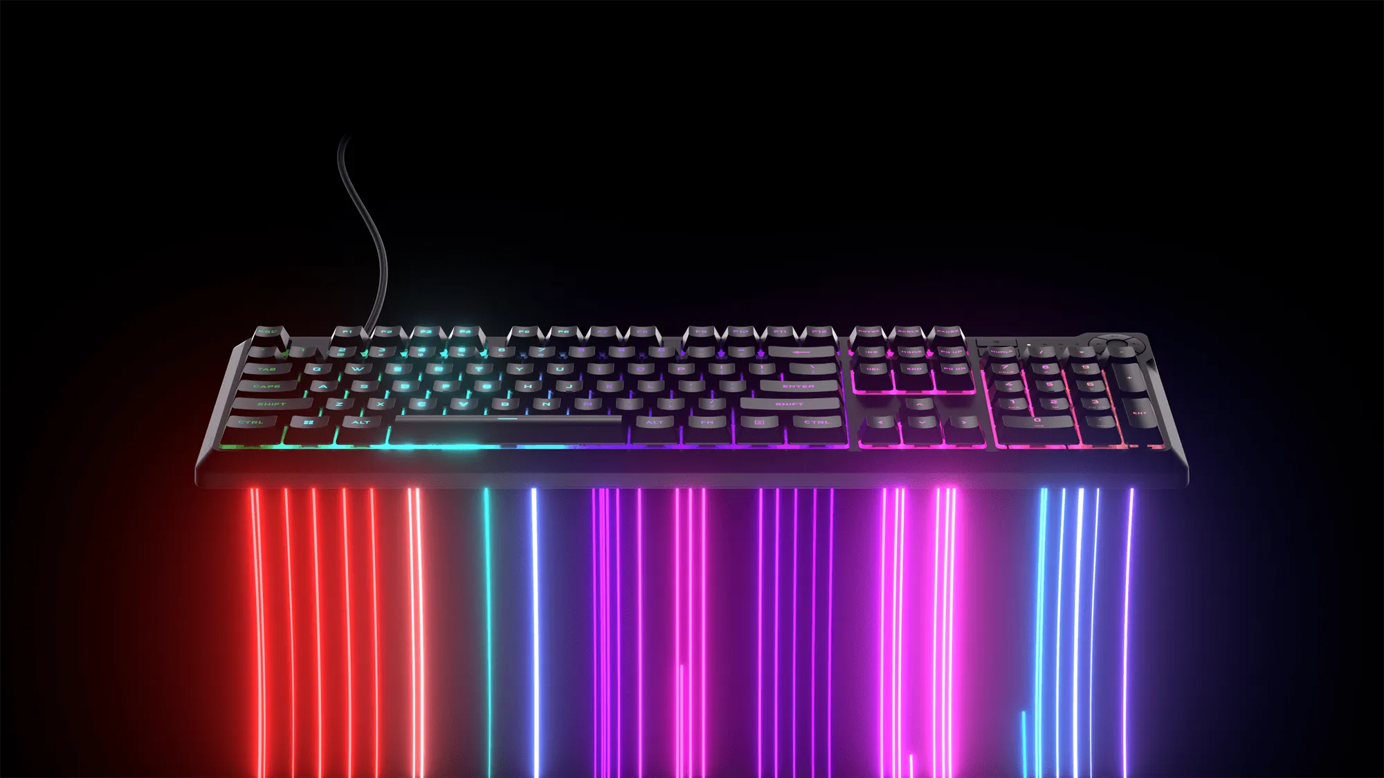 Corsair K55 Core Gaming Keyboard; Backlit Zoned RGB LED; Rubberdome image 2