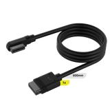 Corsair Icue Link Cable; 1X 600MM With Straight/Slim 90° Connectors; Black image 2