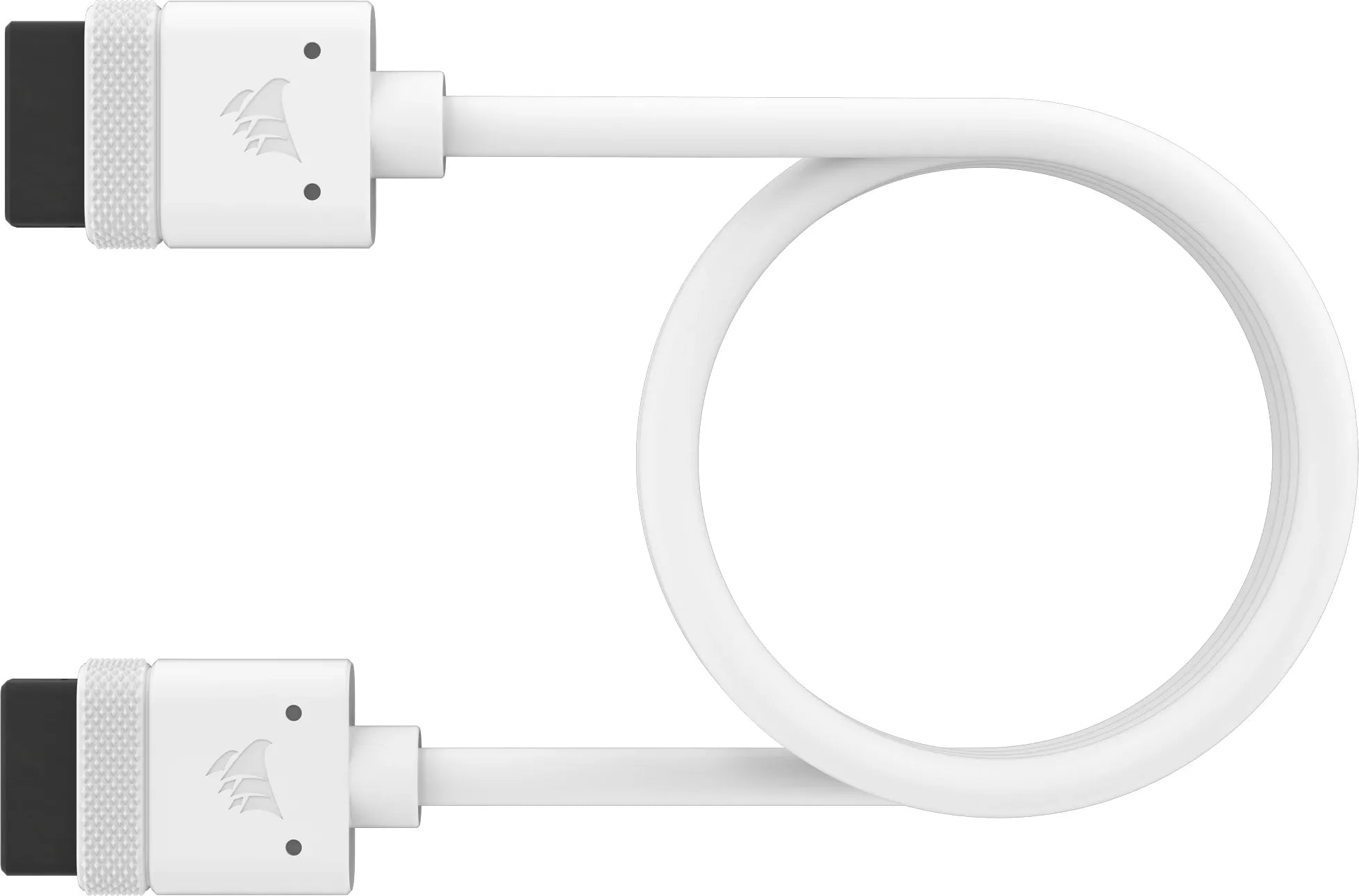 Corsair Icue Link Cable; 1X 600MM With Straight Connectors; White image 2
