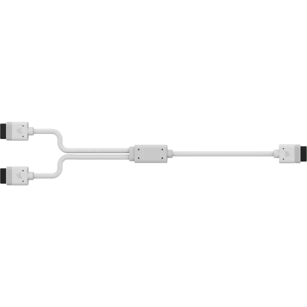 Corsair Icue Link Cable; 1X 600MM Y-Cable With Straight Connectors; White image 5