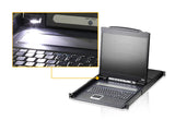 Aten 8P PS/2-USB VGA 19'' Lcd Kvm Switch W/(usa Kb/Spkb)/W/(us/Eu) Cord image 3