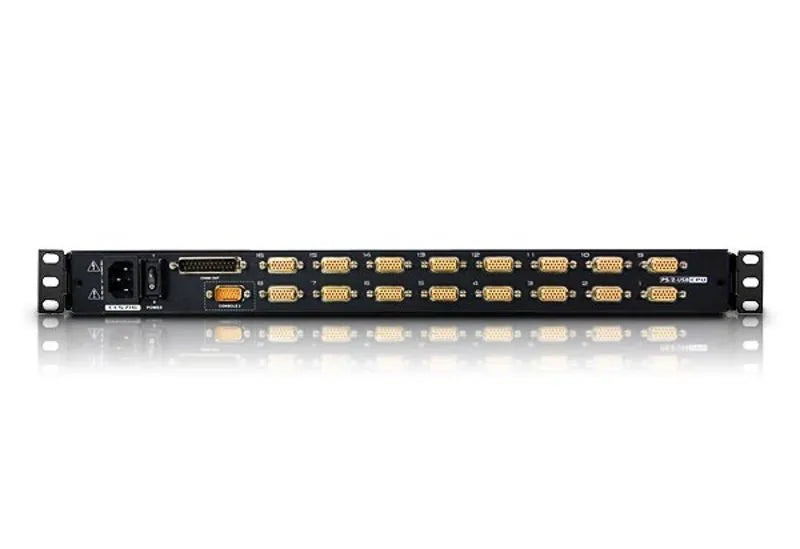 Aten 16-PORT 19'' VGA Lcd Integrated USB/PS2 Combo Kvm With An Extra Console Port And USB Peripheral Support W/(uskb/Spkb)/W/(us image 3