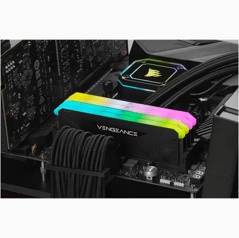 Corsair Vengeance® RGB RS 8GB (1 X 8GB) DDR4 DRAM 3200MHZ C16 Memory Kit; 16-20-20-38; 1.2V; Black