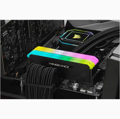 Corsair Vengeance® RGB RS 8GB (1 X 8GB) DDR4 DRAM 3200MHZ C16 Memory Kit; 16-20-20-38; 1.2V; Black image 2