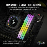 Corsair Vengeance RGB DDR5 16GB (2 X 8GB) DDR5 5200 CL40-40-40-77 1.25V INTEL XMP Black image 4