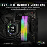 Corsair Vengeance RGB DDR5 16GB (2 X 8GB) DDR5 5200 CL40-40-40-77 1.25V INTEL XMP Black image 5