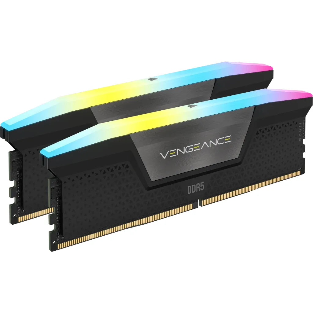 Corsair Vengeance® RGB 48GB (2 X 24GB) DDR5 DRAM 6000 C36 Memory Kit; 36-44-44-96; 1.25V INTEL XMP Black image 2