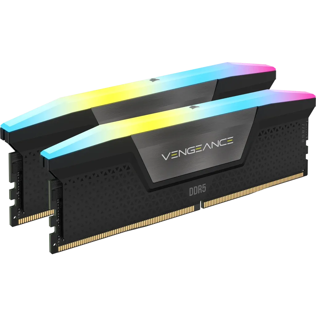 Corsair Vengeance® RGB 48GB (2 X 24GB) DDR5 DRAM 6000 C36 Memory Kit; 36-44-44-96; 1.25V INTEL XMP Black image 3