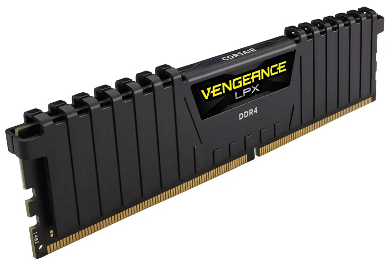 Corsair Vengeance® LPX 16GB (1 X 16GB) DDR4 DRAM 3000MHZ C16 Memory Kit; 16-20-20-38; 1.2V; Black