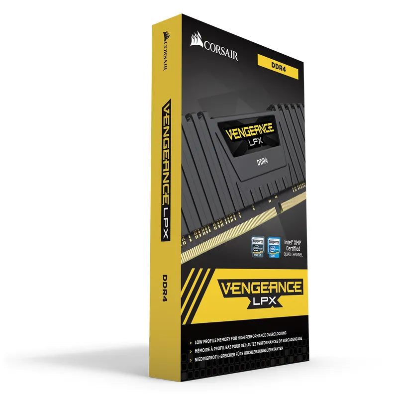 Corsair Vengeance® LPX 16GB (1 X 16GB) DDR4 DRAM 3000MHZ C16 Memory Kit; 16-20-20-38; 1.2V; Black image 4