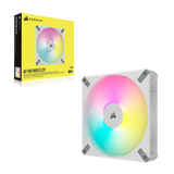 Corsair Af Elite Series; AF140 RGB Elite White; 140MM Fluid Dynamic RGB Fan With Airguide; Single Pack image 2
