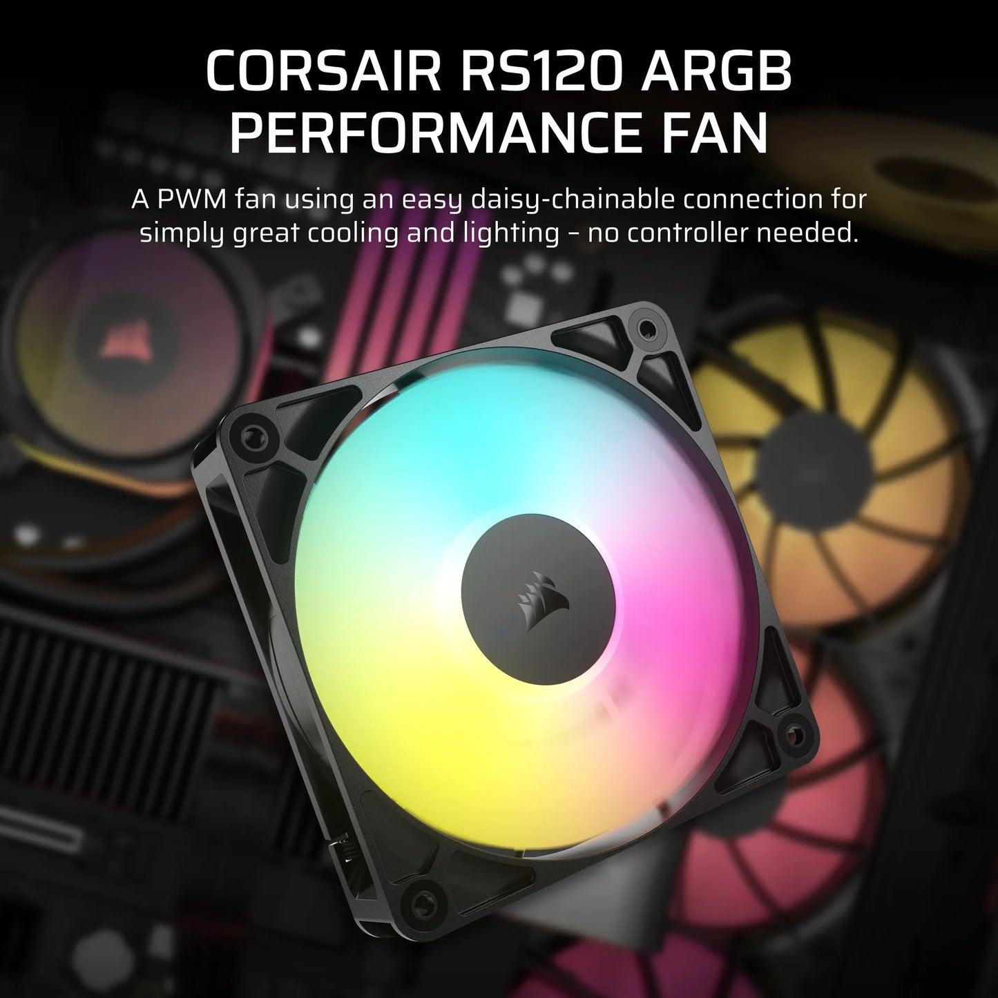 Corsair RS120 ARGB 120MM PWM Fans Single Pack image 3
