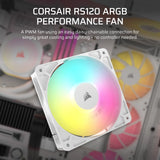 Corsair RS120 ARGB 120MM PWM Fan – White image 2