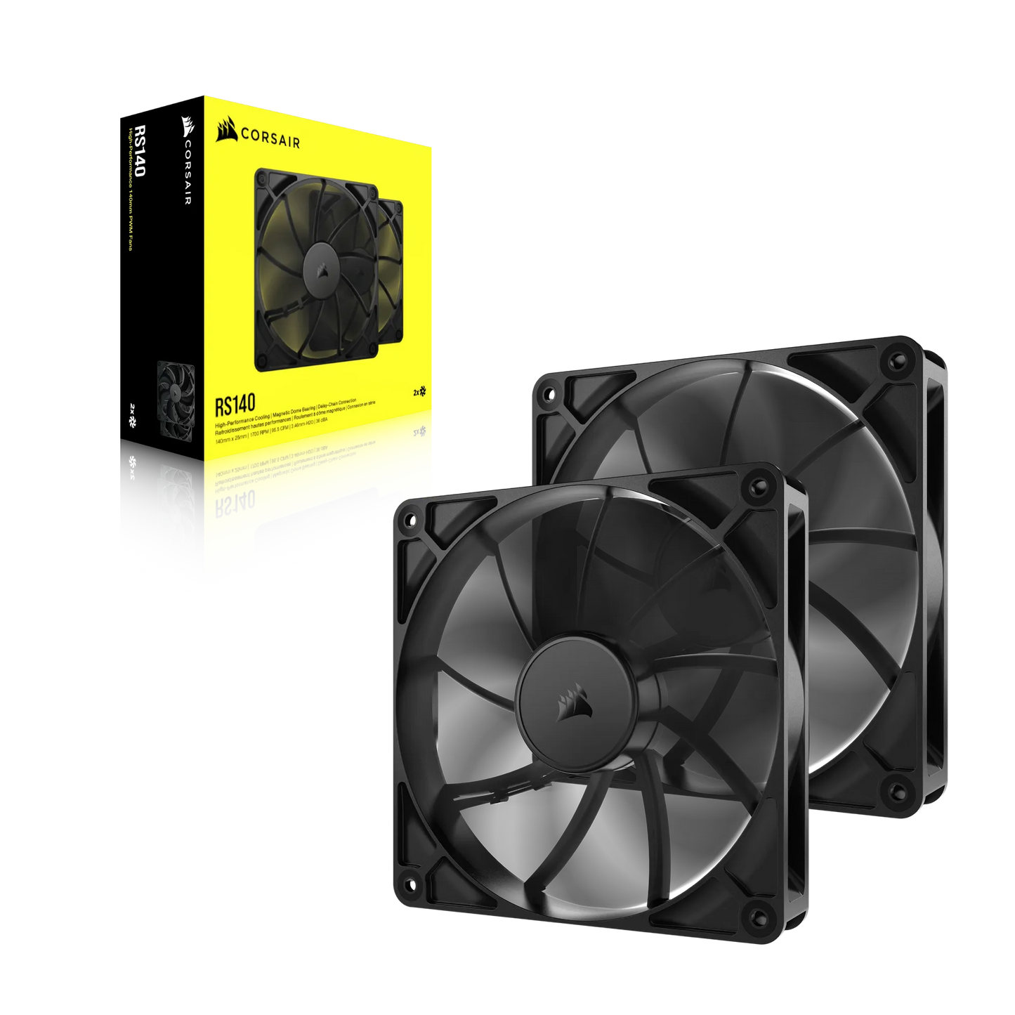 Corsair RS140 140MM PWM Fans Dual Pack