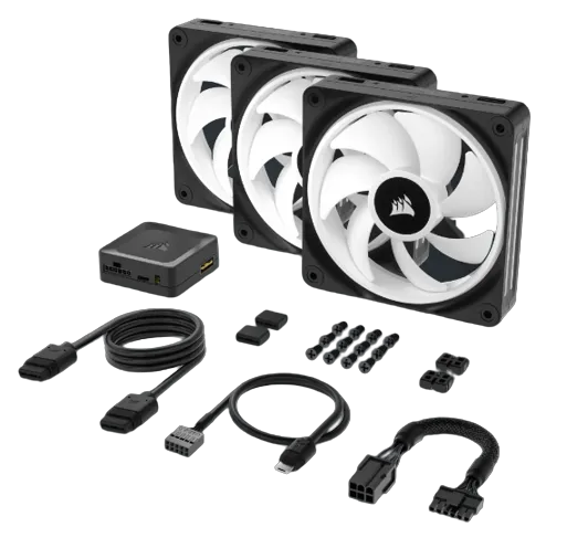 Corsair Icue Link QX120 RGB 120MM PWM Fans Starter Kit image 2