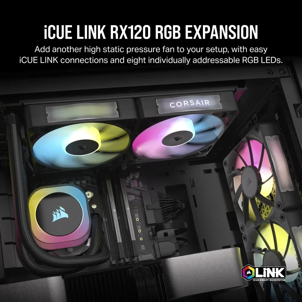 Corsair Rx RGB Series; Icue Link RX120 RGB; 120MM Fan; Single Pack image 5