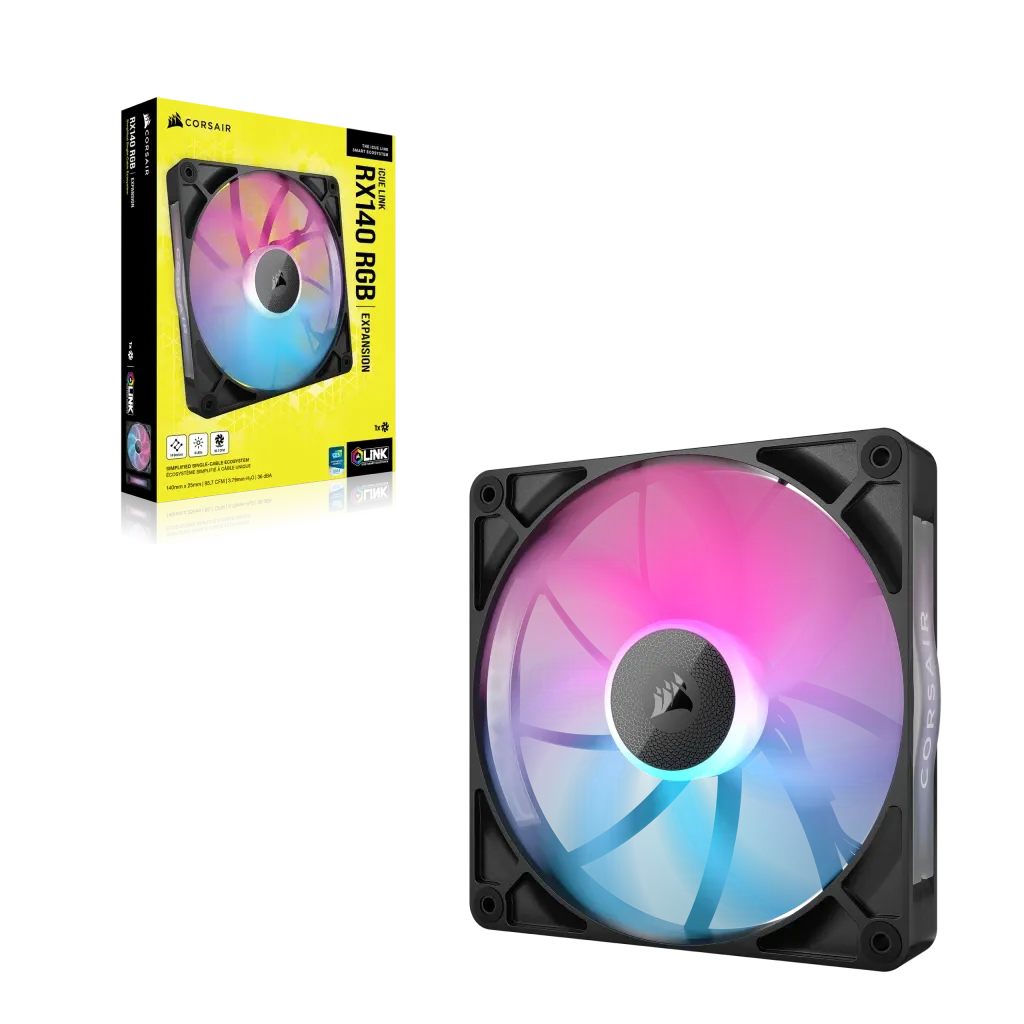 Corsair Rx Series; Icue Link RX140; 140MM Fan; Single Pack. image 5