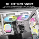 Corsair Rx RGB Series; Icue Link RX120 RGB White; 120MM Fan; Single Pack image 4