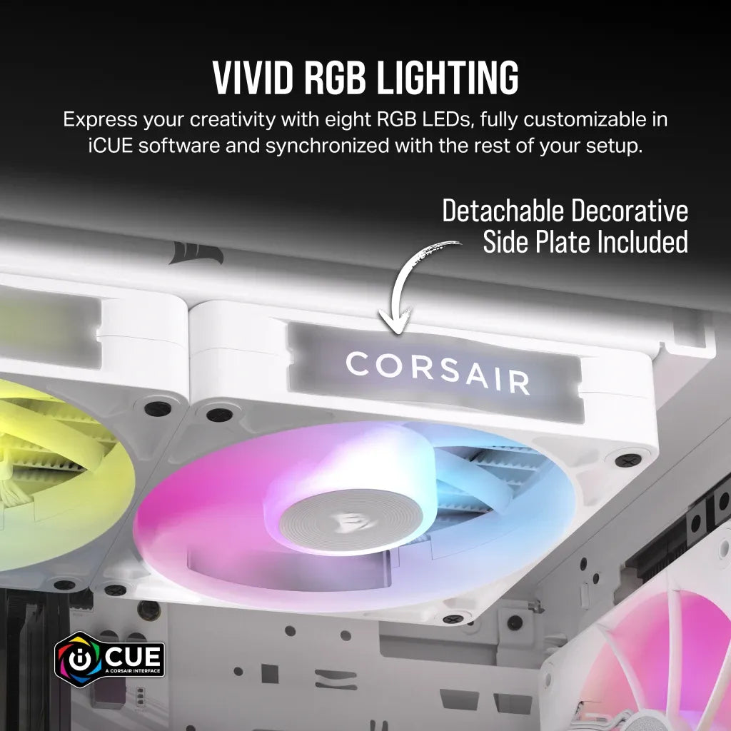 Corsair Rx Series; Icue Link RX140; 140MM Fan; Single Pack White.