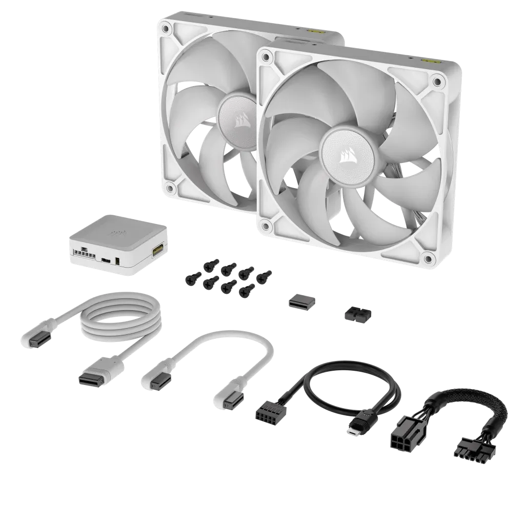 Corsair Rx Series; Icue Link RX140; 140MM Fan; Dual Pack White. image 4