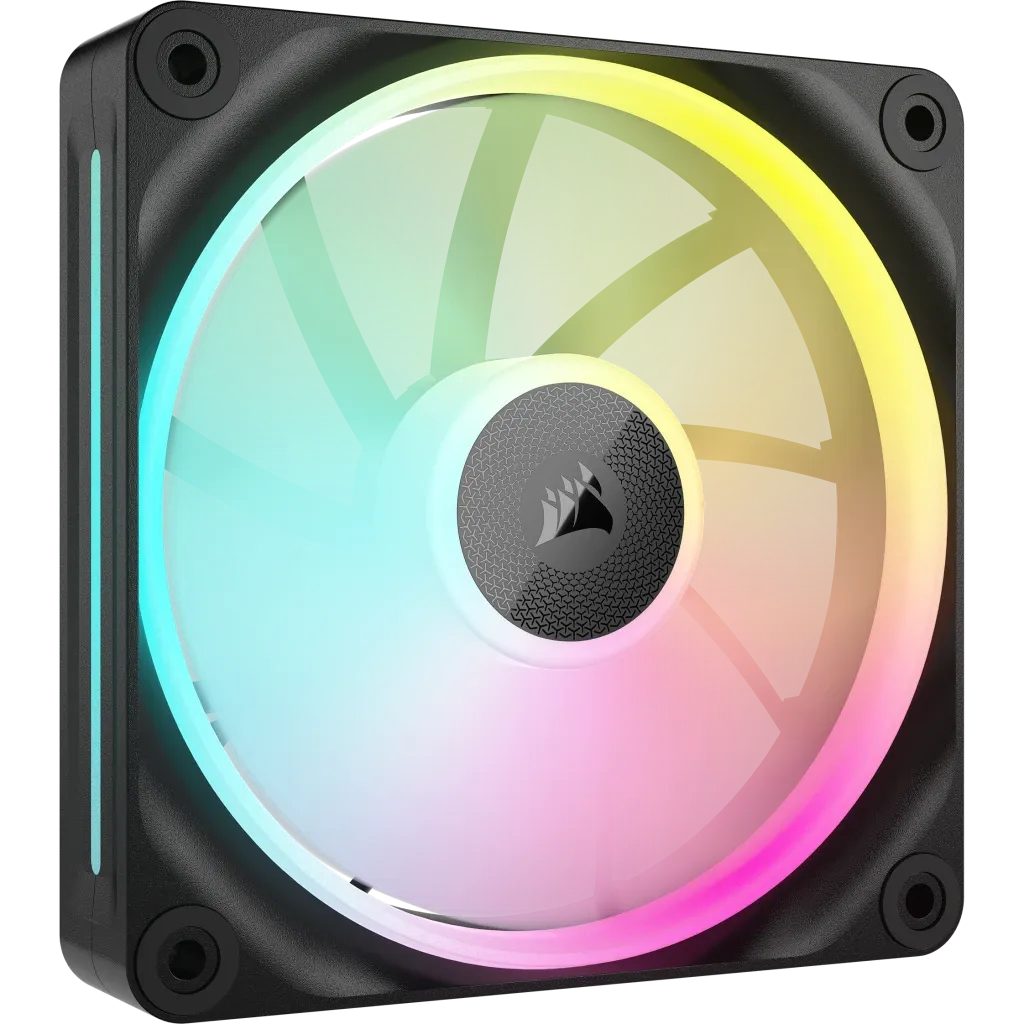 Corsair Icue Link LX120 RGB 120MM PWM Fan Dual Light Loops – Requires Icue Link System Hub (sold Separately)