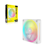Corsair Icue Link LX120 RGB 120MM PWM Fan Dual Light Loops – Requires Icue Link System Hub (sold Separately) White image 2