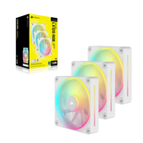 Corsair Lx RGB Series; Icue Link LX120 RGB White; 120MM Fan; Triple Pack