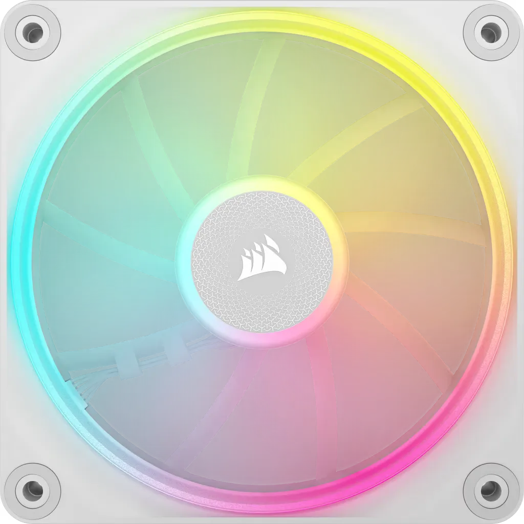 Corsair Lx RGB Series; Icue Link LX120 RGB White; 120MM Fan; Triple Pack image 5