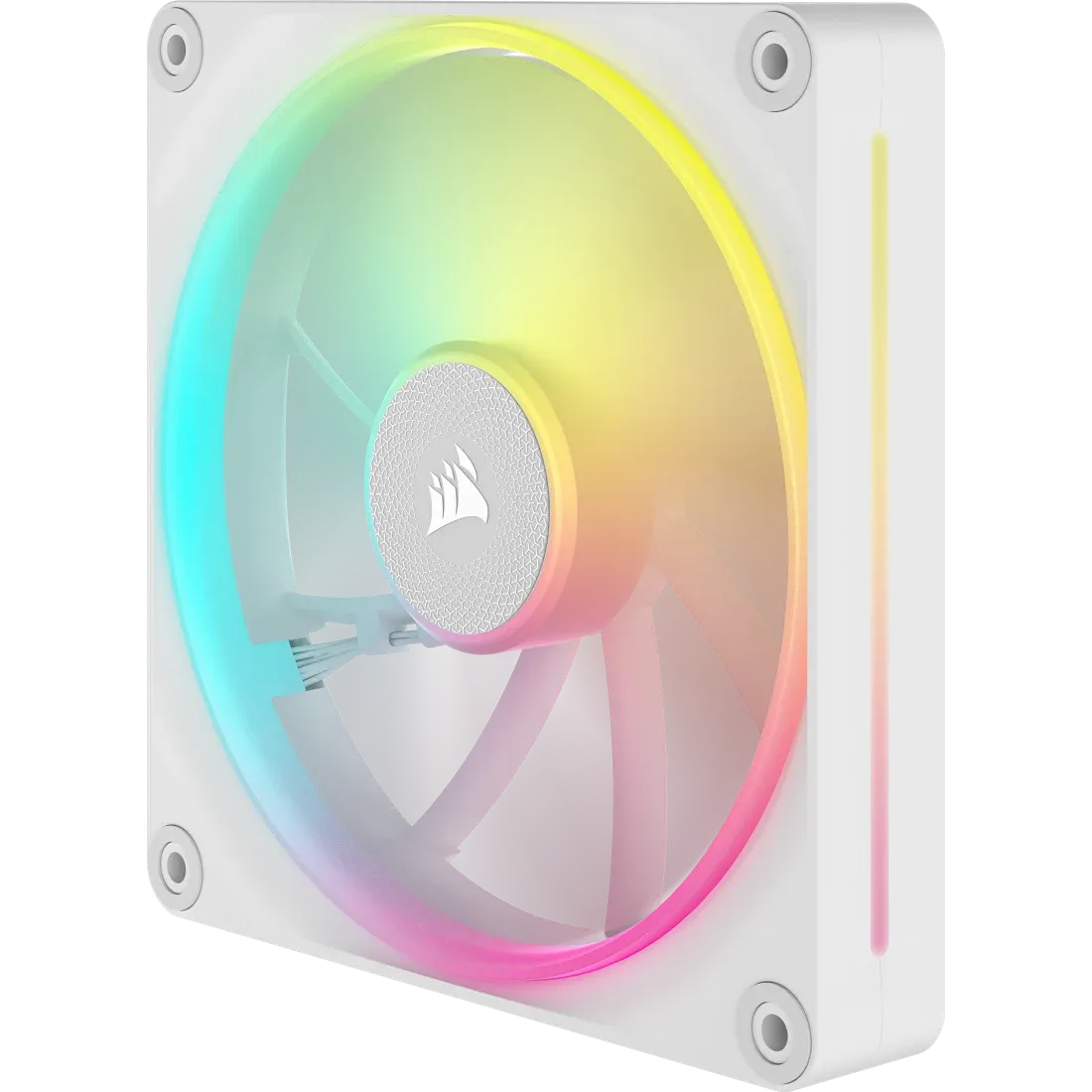 Corsair Lx RGB Series; Icue Link LX140 RGB White; 140MM Fan; Dual Pack; Icue Link System Hub Included